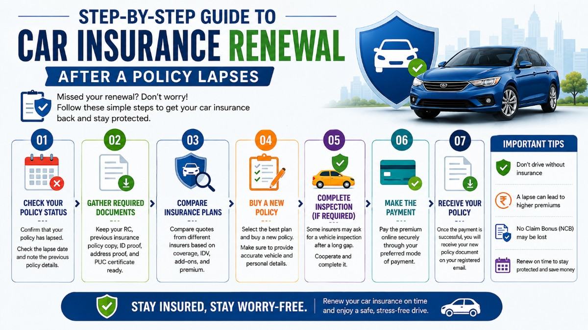 Step-by-Step Guide to Car Insurance Renewal After a Policy Lapses