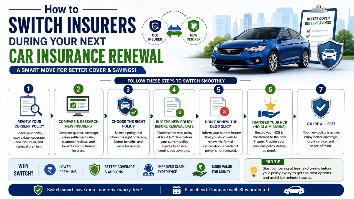 How to Switch Insurers During Your Next Car Insurance Renewal