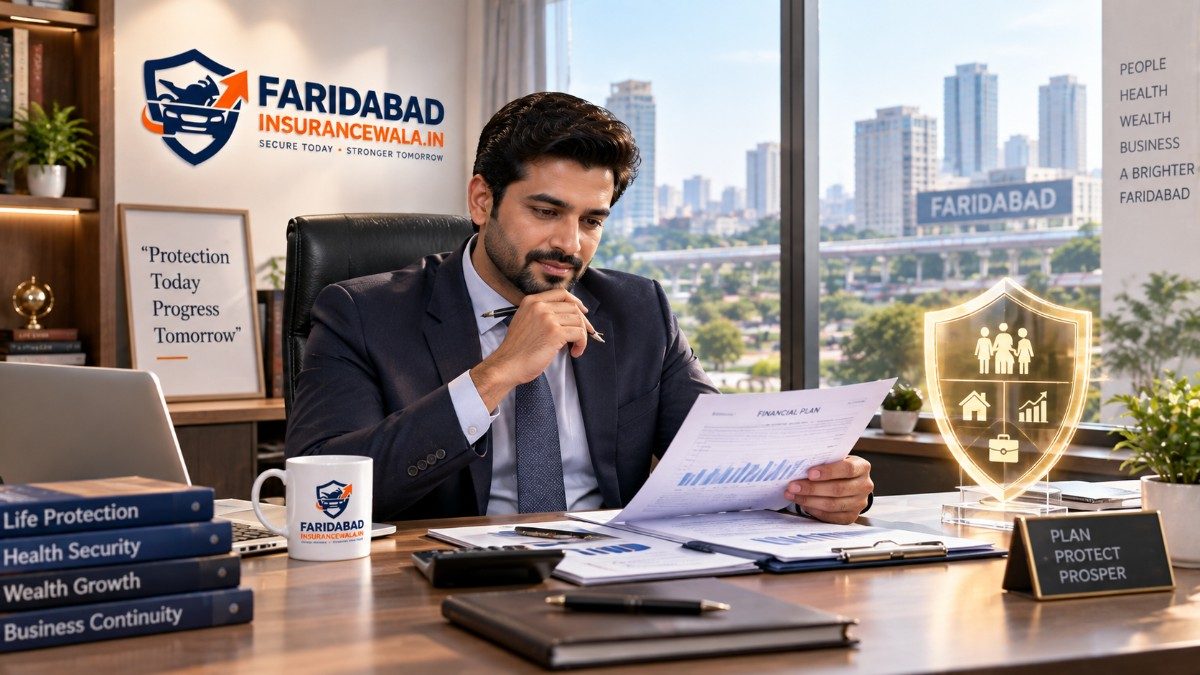 A business owner reviewing financial documents to buy life insurance and secure their company's future against debt.